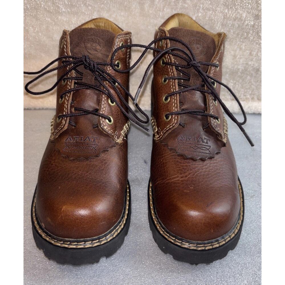 Ariat Canyon II Womens Dark Brown Leather Lace Up Ankle Work Boots 10001254 6 B